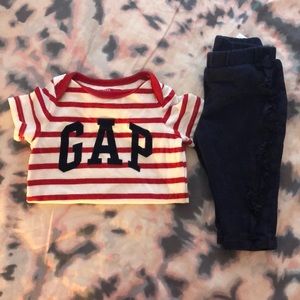 Baby Gap Tee and Sweat Set